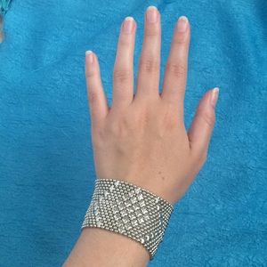 Silver Beaded Bracelet